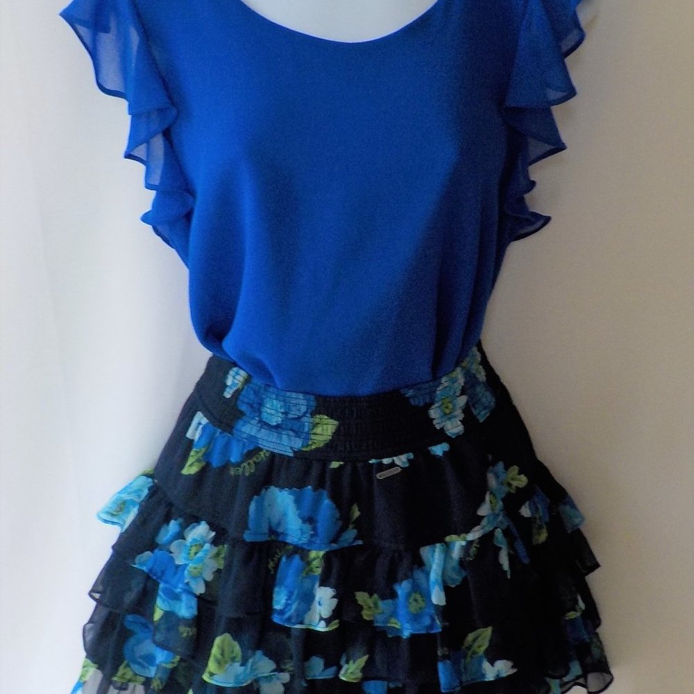 My item Outfit-002 - 2 Pc Girl's Blue Party Set